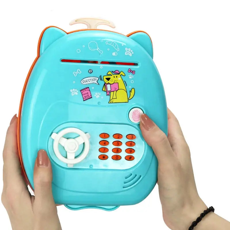 Kids Plastic Money Saving Box Toy Electronic Fingerprint Toyz N Tingz