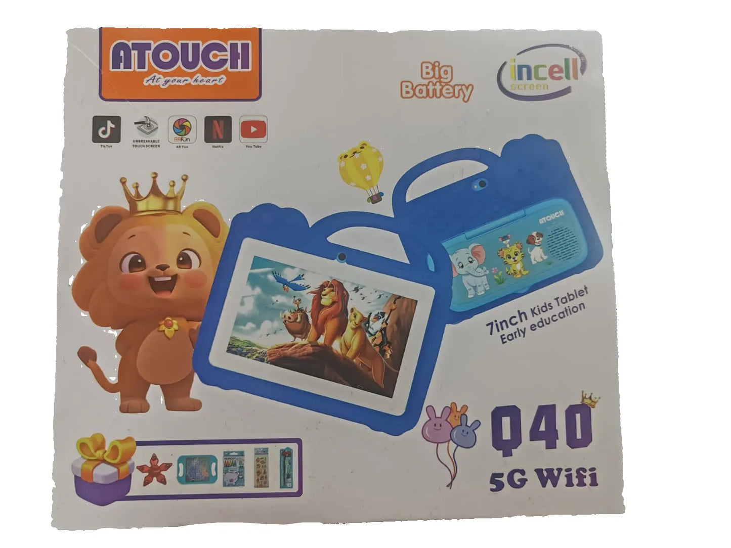 Atouch Q40 Tablet 7 Inch WIFI Android Kids Educational Learning Tablet Toyz N Tingz