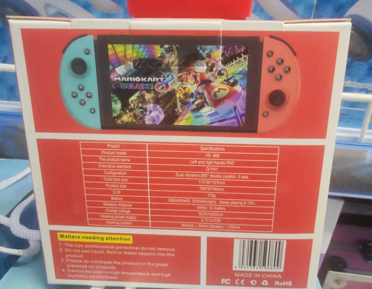 Left + Right joy-con controller (Blue & Red) Toyz N Tingz