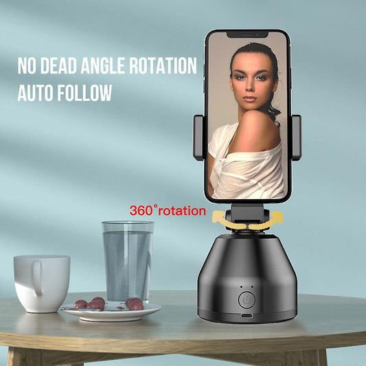 Smart 360° Rotation Gimbal with Auto Face & Object Tracking – Portable Selfie & Vlog Phone Holder