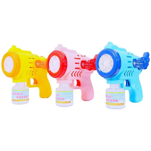 TOY BUBBLE GUN FIVE HOLE W/BUBBLES Toyz N Tingz