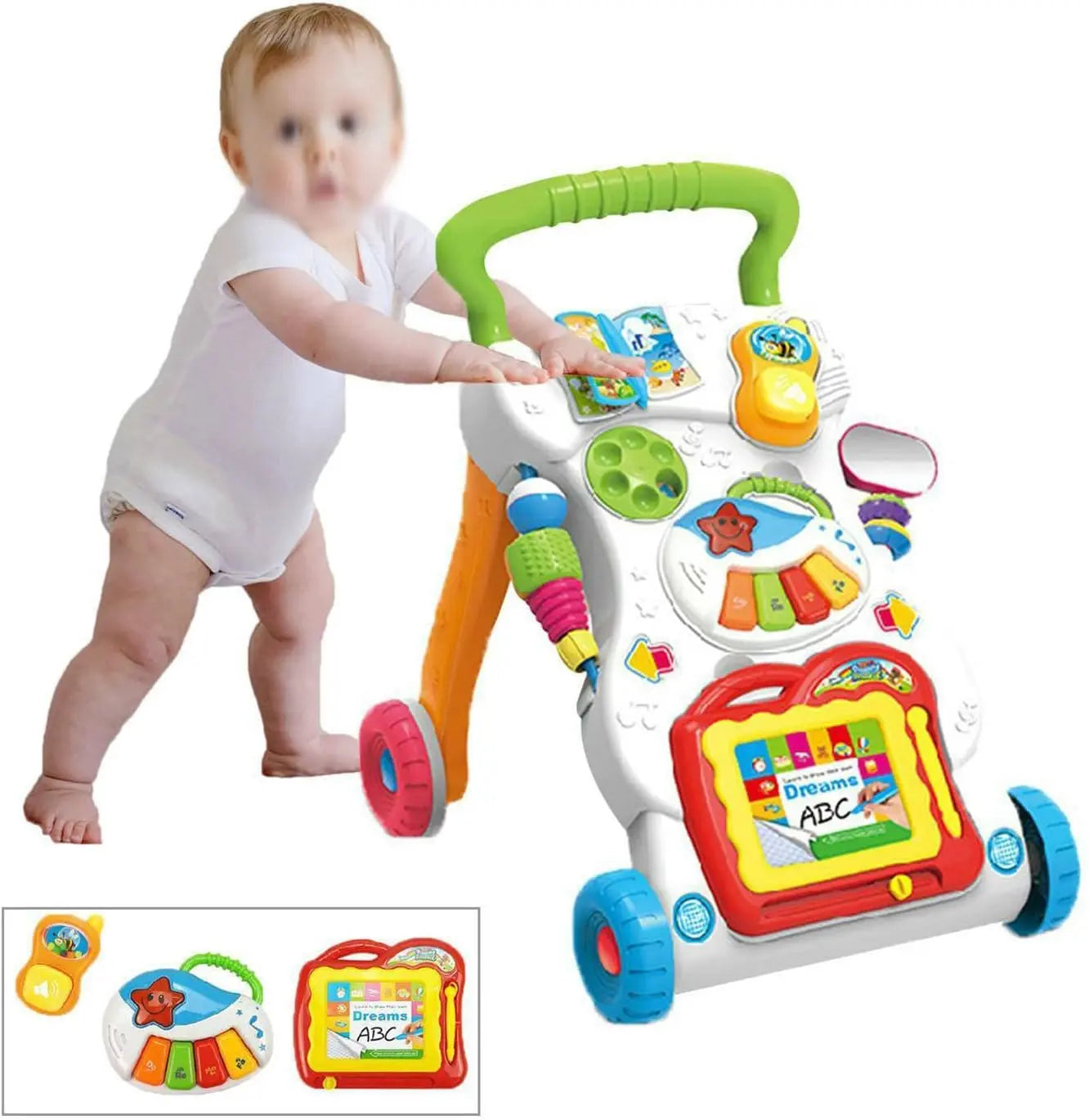 Baby Walker First Steps 2in1 Activity Musical Toys Car Toyz N Tingz