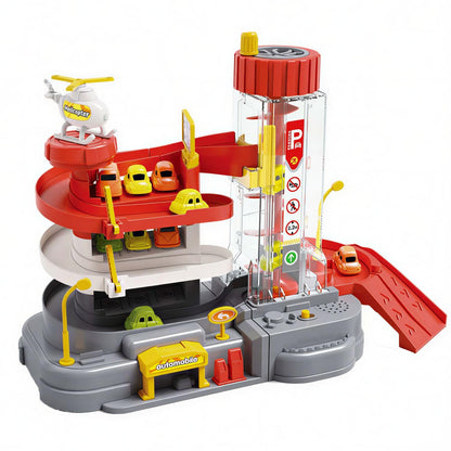 Educational Parking Tower & Dinosaur Track Puzzle Toy for Kids