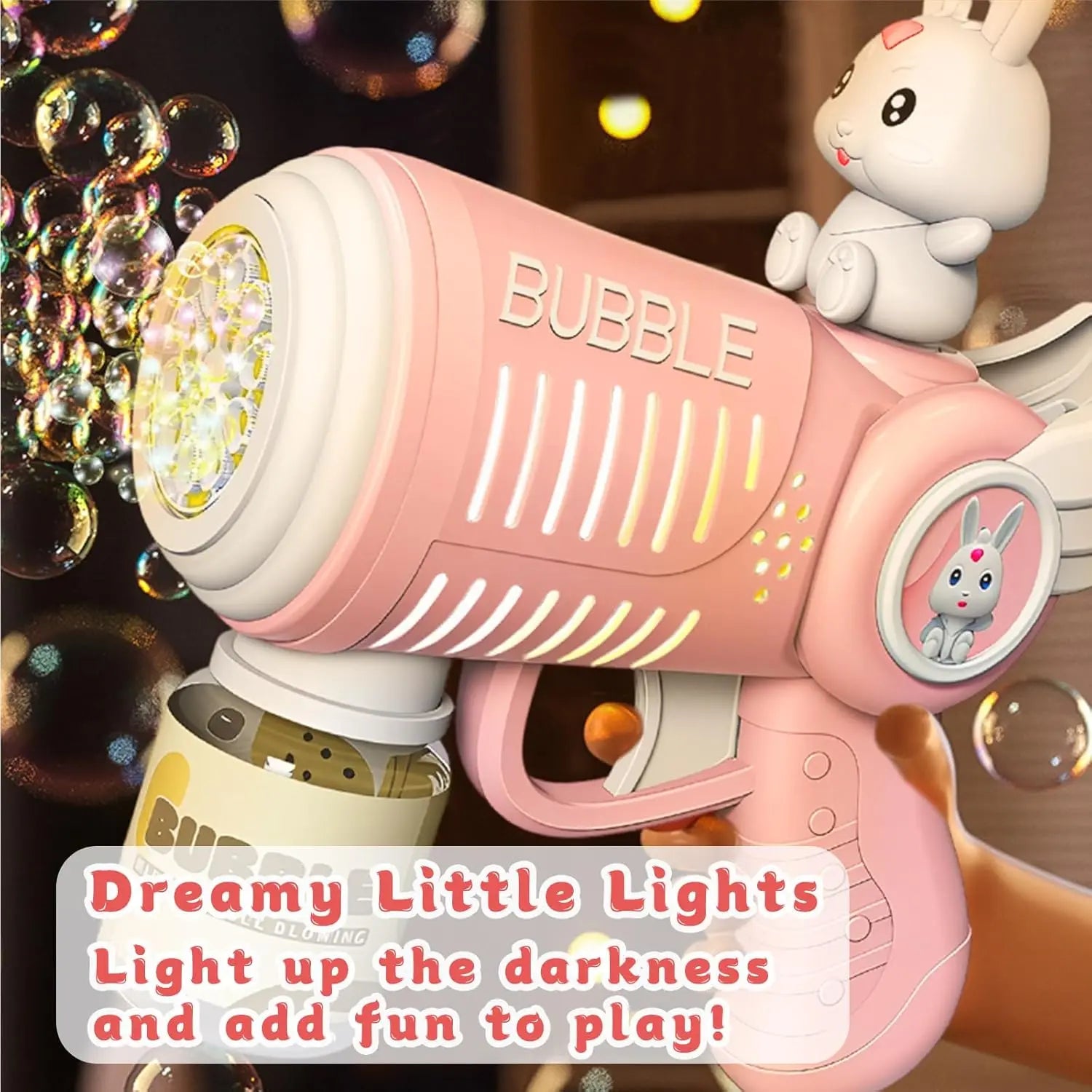 LED Bubble Gun Set with Bubble Solution – Automatic Bubble Machine for Kids (3–8 Years) Toyz N Tingz