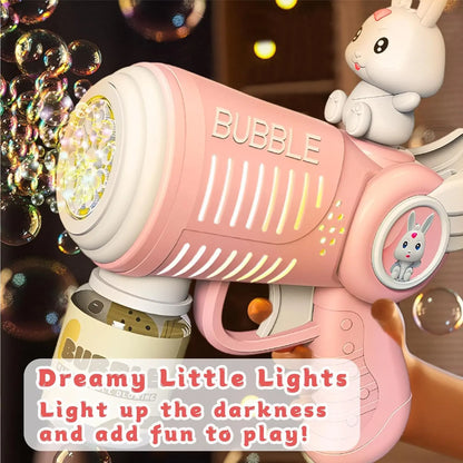 LED Bubble Gun Set with Bubble Solution – Automatic Bubble Machine for Kids (3–8 Years) Toyz N Tingz