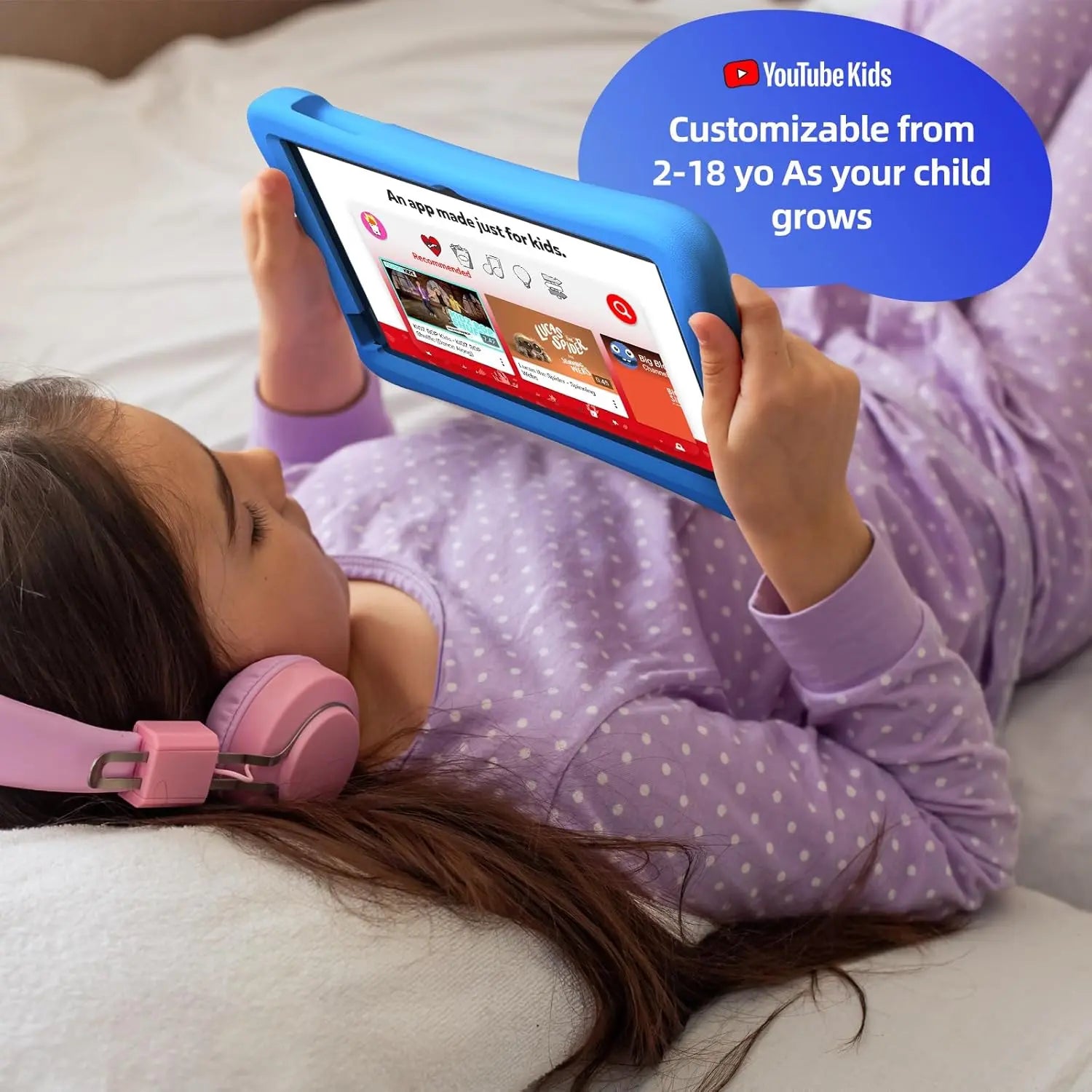 10" Kids Tablet Android 13 with Case – 4GB+64GB (Blue) Toyz N Tingz