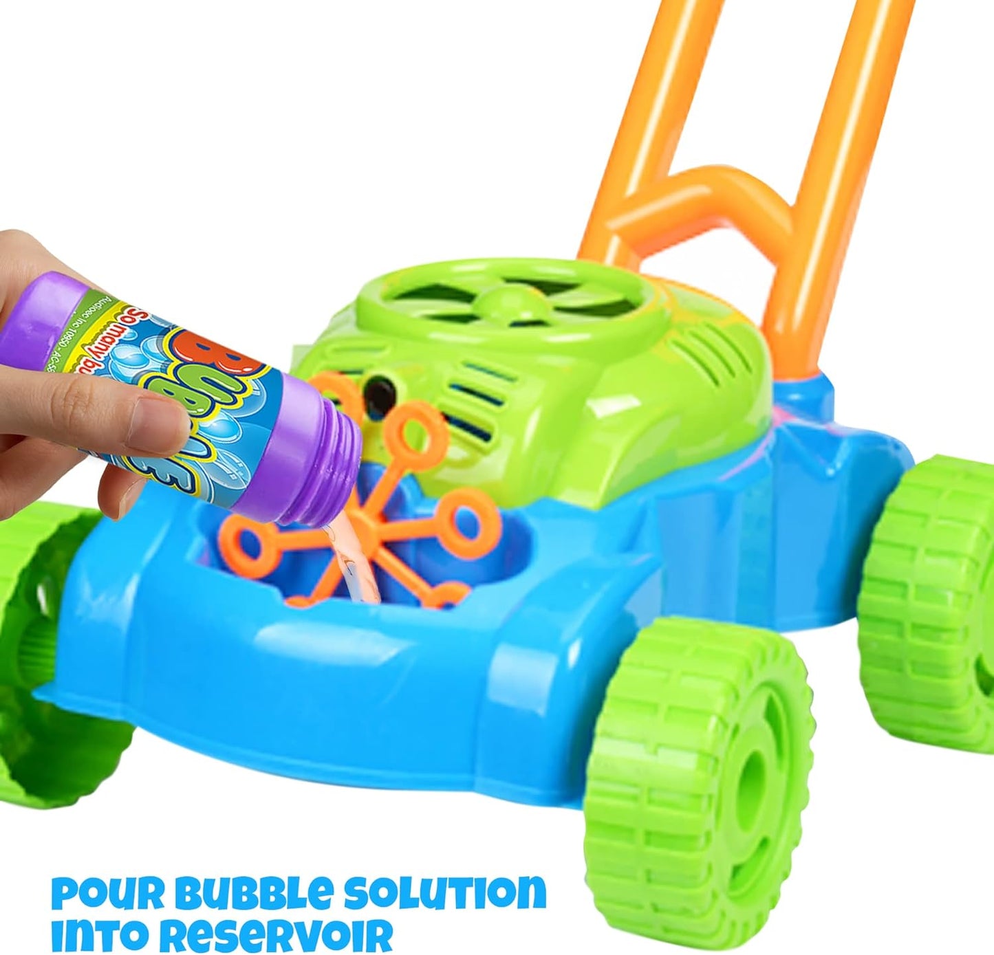 ArtCreativity Bubble Lawn Mower – Bubble Blowing Push Toy for Toddlers (Ages 1–5)