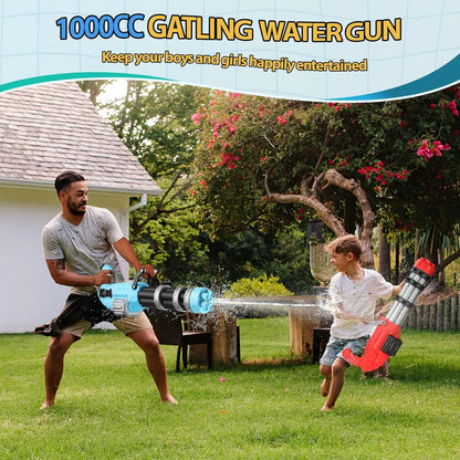 High-Power Electric Water Gun – Long Range 32ft Motorized Soaker (Blue) Toyz N Tingz