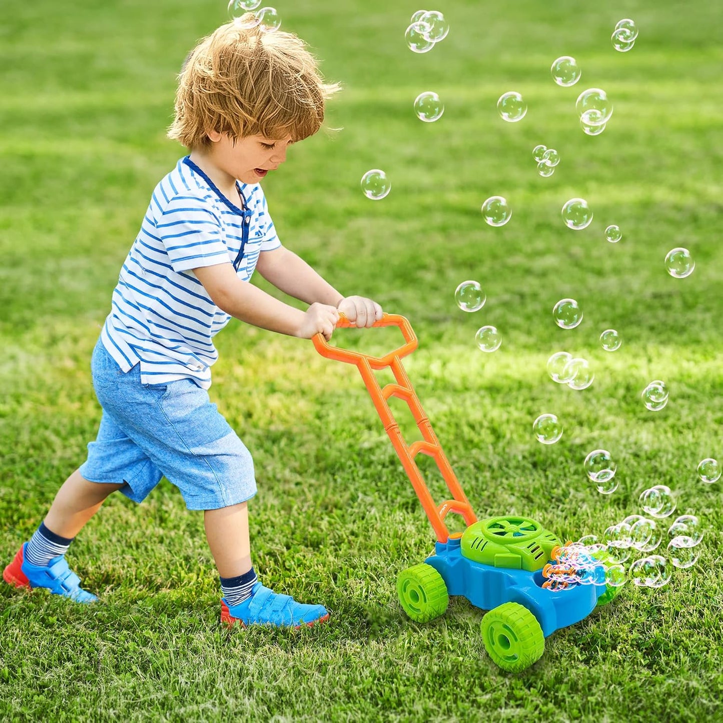 ArtCreativity Bubble Lawn Mower – Bubble Blowing Push Toy for Toddlers (Ages 1–5)