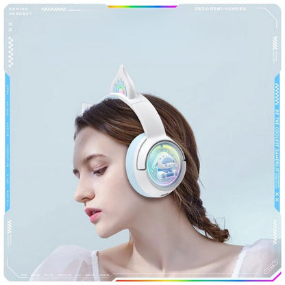 ONIKUMA B5 Cat Ear Wireless Gaming Headset (KUKU Rabbit)