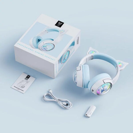 ONIKUMA B5 Cat Ear Wireless Gaming Headset (KUKU Rabbit)