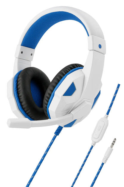 Wired PS4/PS5/Xbox/Smartphone/PC Headset Gaming Headset WHITE Toyz N Tingz