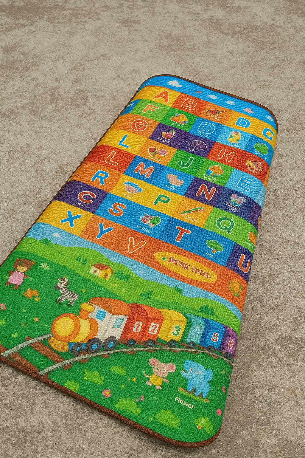 Alphabet &amp; Train Educational Play Mat Toyz N Tingz