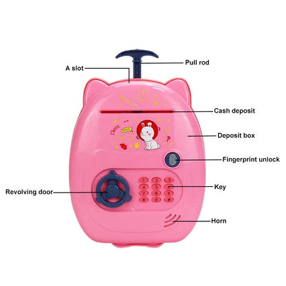 Kids Plastic Money Saving Box Toy Electronic Fingerprint Toyz N Tingz