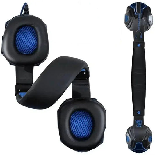 Wired PS4/PS5/Xbox/Smartphone/PC Headset Gaming Headset Blue Toyz N Tingz