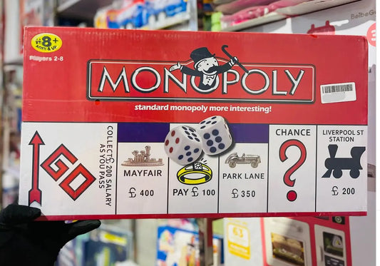 Classic Monopoly Family Board Game – 2 to 8 Players, Ages 8+ Toyz N Tingz