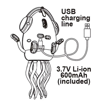 Baby Toy with LED Lights and Music, Magic Electric Dancing Octopus Toy Toyz N Tingz