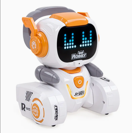 Kids’ Mini Touch-Sensing RC Robot Car – Light, Sound & Music