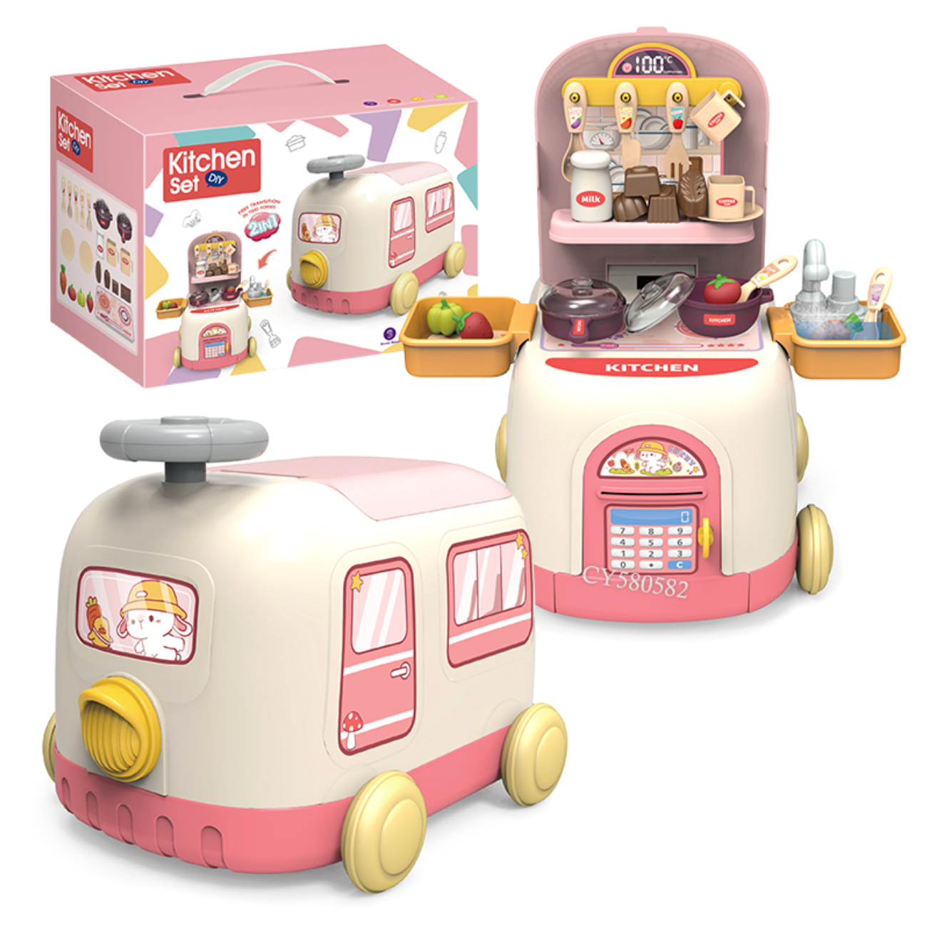 2 in 1 Kitchen Play Set for Kids