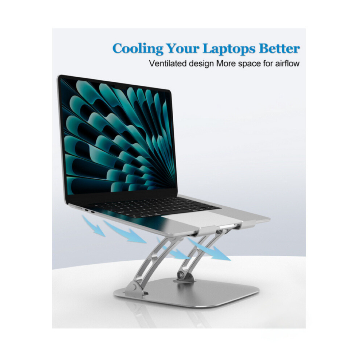 Tablet Stand Holder – Dual Rod Aluminum Adjustable Dock, Multi-Angle Riser for iPad & Tablets, Home & Office