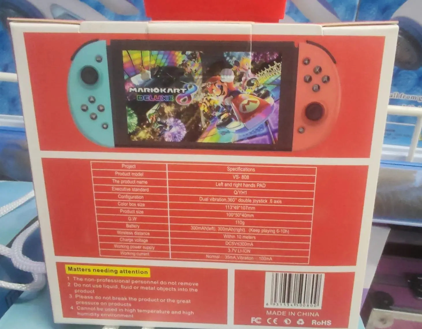 Left + Right joy-con controller   (Blue & Red) Toyz N Tingz