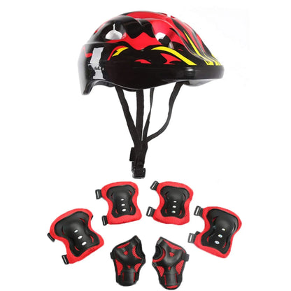 7PCS Kids Protective Gear Set – Helmet & Pads for Skating & Cycling Toyz N Tingz