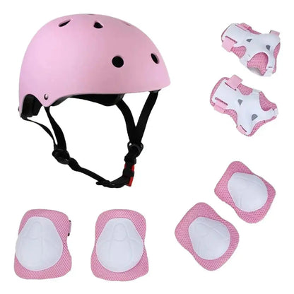 Kids 7 in 1 Helmet and Pads Cycling pen Face Helmet Toyz N Tingz