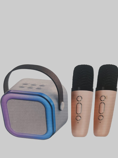 Colourful Karaoke Sound System With 2 Mics