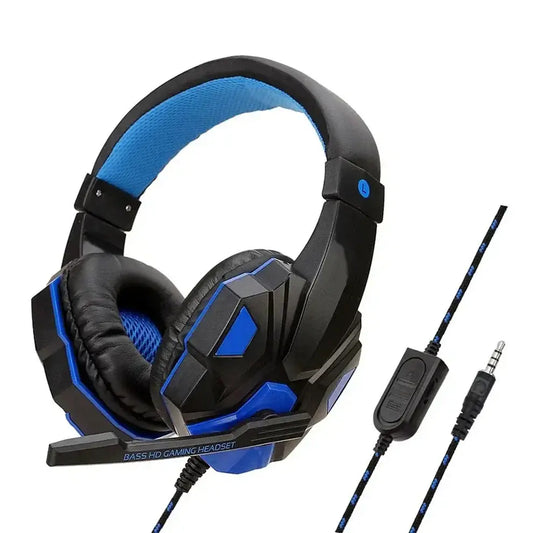 Wired PS4/PS5/Xbox/Smartphone/PC Headset Gaming Headset Blue Toyz N Tingz