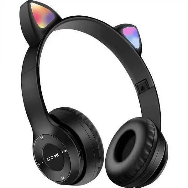 Cat Ears Bluetooth Headphones Wireless LED RGB Light Up Toyz N Tingz
